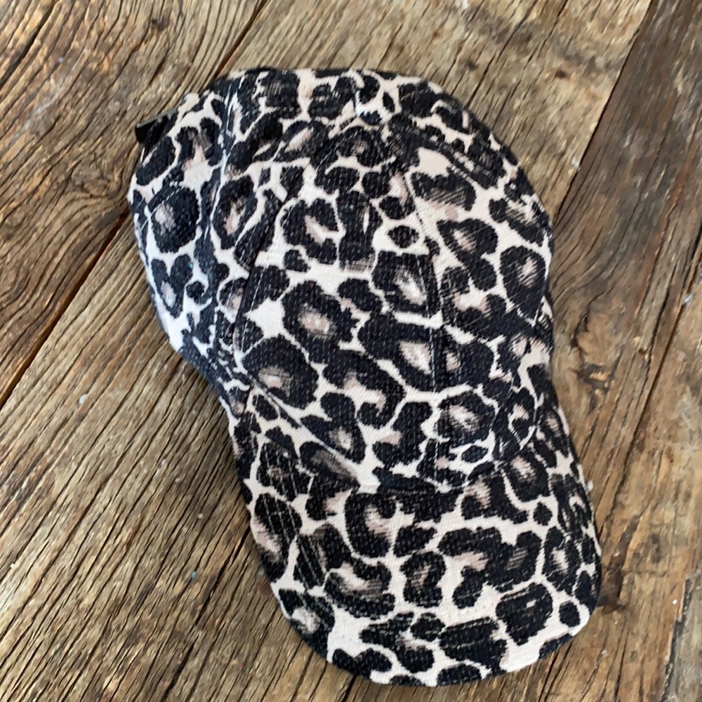 Scotch & Soda Animal Print Leopard Baseball Hat - image 2